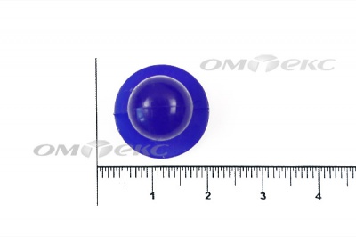 Пуговица поварская "Пукля", 10 мм, цвет синий - купить в Находке. Цена: 5.66 руб.