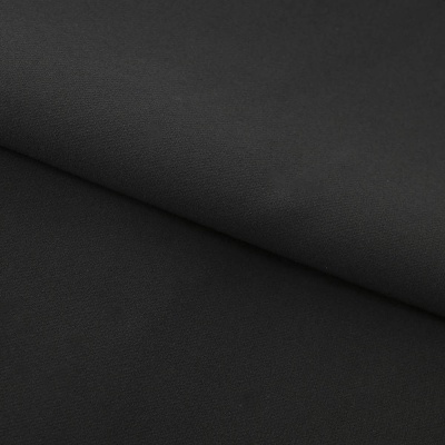 Костюмная ткань "Элис", 220 гр/м2, шир.150 см, цвет чёрный - купить в Находке. Цена 308 руб.