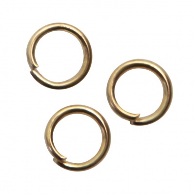 Кольцо  соединительное для бижутерии 5 мм, цв.-золото - купить в Находке. Цена: 0.44 руб.