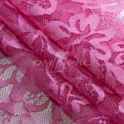 Кружевное полотно стрейч XD-WINE, 100 гр/м2, шир.150см, цвет розовый - купить в Находке. Цена 1 851.10 руб.