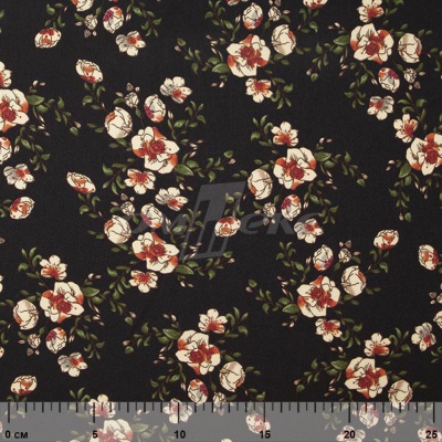 Плательная ткань "Фламенко" 3.1, 80 гр/м2, шир.150 см, принт растительный - купить в Находке. Цена 239.03 руб.