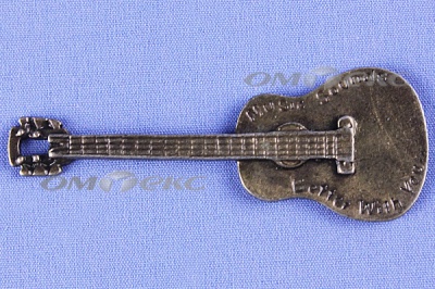Декоративный элемент для творчества из металла "Гитара"  - купить в Находке. Цена: 19.99 руб.