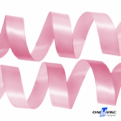 050-нежно-розовый Лента атласная упаковочная (В) 85+/-5гр/м2, шир.25 мм (1/2), 25+/-1 м - купить в Находке. Цена: 53.96 руб.