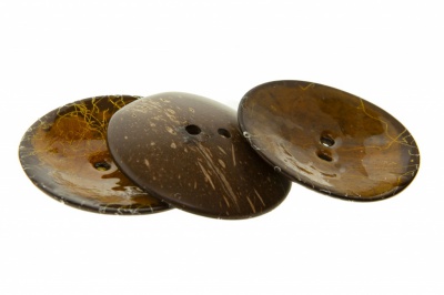 Деревянные украшения для рукоделия пуговицы "Кокос" #4 - купить в Находке. Цена: 66.23 руб.