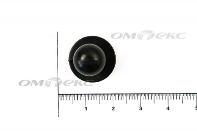 Пуговица поварская "Пукля", 10 мм, цвет чёрный - купить в Находке. Цена: 2.03 руб.
