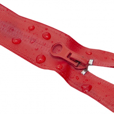Молния водонепроницаемая PVC Т-7, 90 см, разъемная, цвет (820) красный - купить в Находке. Цена: 61.18 руб.