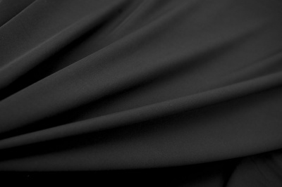 Костюмная ткань с вискозой "Флоренция", 195 гр/м2, шир.150см, цвет чёрный - купить в Находке. Цена 502.24 руб.