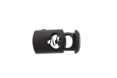 8021 Фиксатор пластиковый "Цилиндр", 20х10 мм, цвет чёрный - купить в Находке. Цена: 1.31 руб.