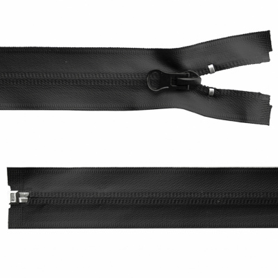 Молния водонепроницаемая PVC Т-7, 100 см, разъемная, цвет чёрный - купить в Находке. Цена: 61.89 руб.