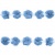 Тесьма плетеная "Рюш", упак. 9,14 м, цвет голубой - купить в Находке. Цена: 45.87 руб.