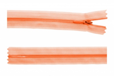 Молния потайная Т3 849, 50 см, капрон, цвет оранжевый - купить в Находке. Цена: 8.87 руб.