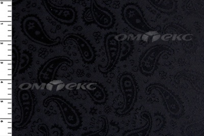 Ткань подкладочная жаккард Р14098, чёрный, 85 г/м2, шир. 150 см, 230T - купить в Находке. Цена 166.45 руб.