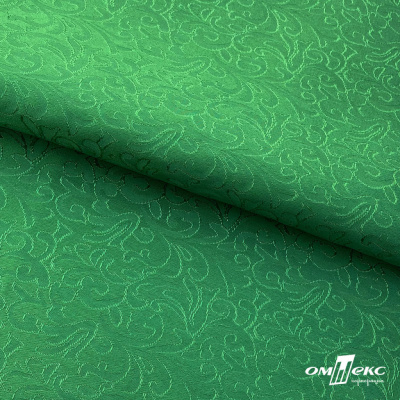 Ткань жаккард королевский, 100% полиэстр 180 г/м 2, шир.150 см, цв-зеленый - купить в Находке. Цена 293.39 руб.