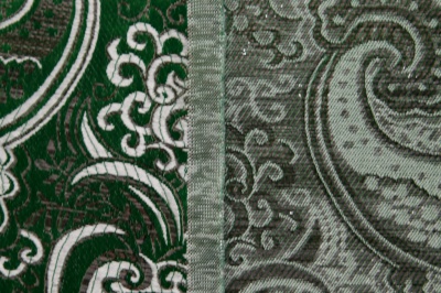 Ткань костюмная жаккард, 135 гр/м2, шир.150см, цвет зелёный№4 - купить в Находке. Цена 441.94 руб.