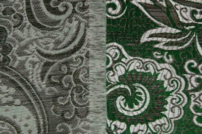 Ткань костюмная жаккард, 135 гр/м2, шир.150см, цвет зелёный№4 - купить в Находке. Цена 441.94 руб.