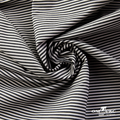Ткань сорочечная Полоска Кенди, 115 г/м2, 58% пэ,42% хл, шир.150 см, цв.6-черный, (арт.110) - купить в Находке. Цена 306.69 руб.