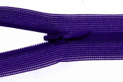 Молния потайная Т3 866, 50 см, капрон, цвет фиолетовый - купить в Находке. Цена: 8.62 руб.