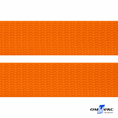 Оранжевый- цв.523 -Текстильная лента-стропа 550 гр/м2 ,100% пэ шир.40 мм (боб.50+/-1 м) - купить в Находке. Цена: 637.68 руб.