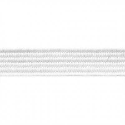 Резиновые нити с текстильным покрытием, шир. 6 мм (182 м/уп), цв.-белый - купить в Находке. Цена: 705.59 руб.