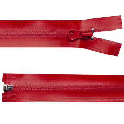 Молния водонепроницаемая PVC Т-7, 60 см, разъемная, цвет (820) красный - купить в Находке. Цена: 49.39 руб.