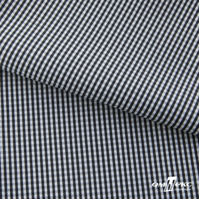 Ткань сорочечная Клетка Виши, 115 г/м2, 58% пэ,42% хл, шир.150 см, цв.6-черный, (арт.111) - купить в Находке. Цена 306.69 руб.