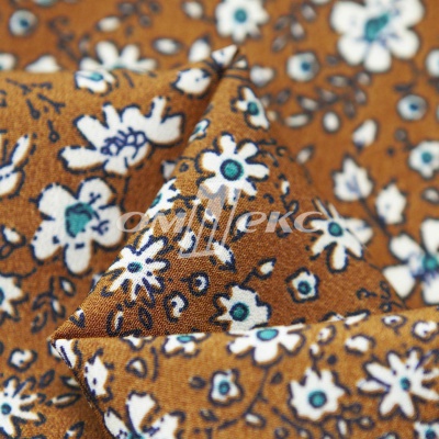 Плательная ткань "Фламенко" 11.1, 80 гр/м2, шир.150 см, принт растительный - купить в Находке. Цена 239.03 руб.