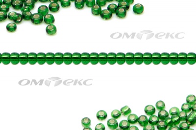 Бисер (SL) 11/0 ( упак.100 гр) цв.27В - зелёный - купить в Находке. Цена: 53.34 руб.