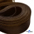 Регилиновая лента, шир.65мм, (уп.25 ярд), цв.- коричневый - купить в Находке. Цена: 499.43 руб.