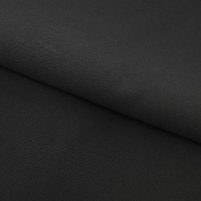 Костюмная ткань "Элис", 200 гр/м2, шир.150см, цвет чёрный - купить в Находке. Цена 306.20 руб.