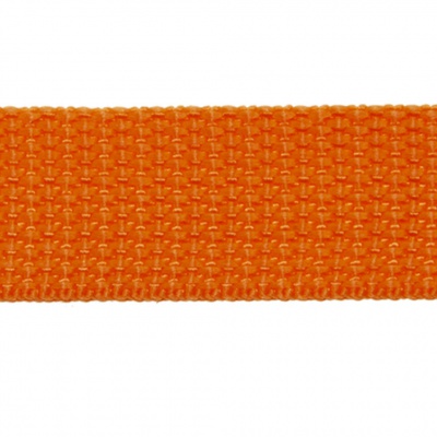 Стропа текстильная, шир. 25 мм (в нам. 50+/-1 ярд), цвет оранжевый - купить в Находке. Цена: 409.94 руб.