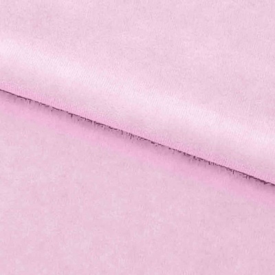 Велюр JS LIGHT 1, 220 гр/м2, шир.150 см, (3,3 м/кг), цвет бл.розовый - купить в Находке. Цена 1 055.34 руб.