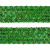 Тесьма с пайетками D4, шир. 35 мм/уп. 25+/-1 м, цвет зелёный - купить в Находке. Цена: 1 308.30 руб.