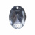 Стразы пришивные акриловые арт.#39/10 - "Кристал", 10х14 мм - купить в Находке. Цена: 0.69 руб.