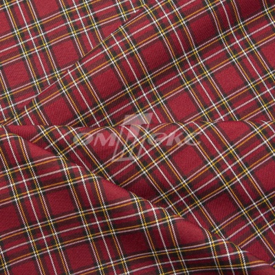 Ткань костюмная клетка 24379 2012, 230 гр/м2, шир.150см, цвет бордовый/бел/жел - купить в Находке. Цена 539.74 руб.