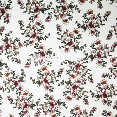 Плательная ткань "Фламенко" 23.1, 80 гр/м2, шир.150 см, принт растительный - купить в Находке. Цена 264.56 руб.