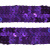 Тесьма с пайетками 12, шир. 20 мм/уп. 25+/-1 м, цвет фиолет - купить в Находке. Цена: 778.19 руб.