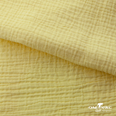 Ткань Муслин, 100% хлопок, 125 гр/м2, шир. 135 см (12-0824) цв.лимон нюд - купить в Находке. Цена 337.25 руб.