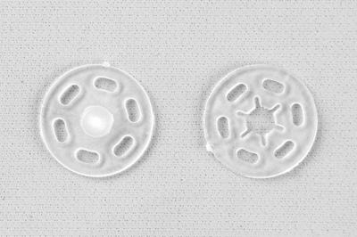 Кнопки пришивные пластиковые 15 мм, блистер 24шт, цв.-прозрачные - купить в Находке. Цена: 68.79 руб.