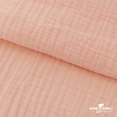 Ткань Муслин, 100% хлопок, 125 гр/м2, шир. 140 см #201 цв.(18)-розовый персик - купить в Находке. Цена 464.97 руб.