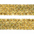 Тесьма с пайетками D16, шир. 35 мм/уп. 25+/-1 м, цвет золото - купить в Находке. Цена: 1 281.60 руб.