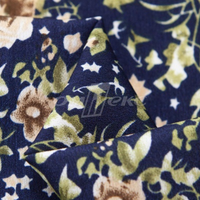 Плательная ткань "Фламенко" 1.1, 80 гр/м2, шир.150 см, принт растительный - купить в Находке. Цена 241.49 руб.