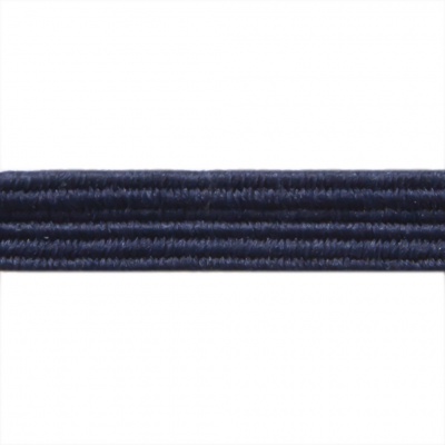 Резиновые нити с текстильным покрытием, шир. 6 мм ( упак.30 м/уп), цв.- 117-т.синий - купить в Находке. Цена: 152.05 руб.