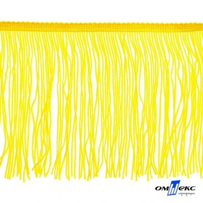 Бахрома для одежды (вискоза), шир.15 см, (упак.10 ярд), цв. 34 - жёлтый - купить в Находке. Цена: 617.40 руб.
