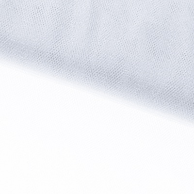 Трикотажное полотно Тюль Кристалл, 100% полиэфир, 16-01/белый, 15гр/м2, шир.160см. - купить в Находке. Цена 129.70 руб.