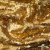Трикотажное полотно, Сетка с пайетками,188 гр/м2, шир.140 см, цв.-тем.золото (#51) - купить в Находке. Цена 505.15 руб.