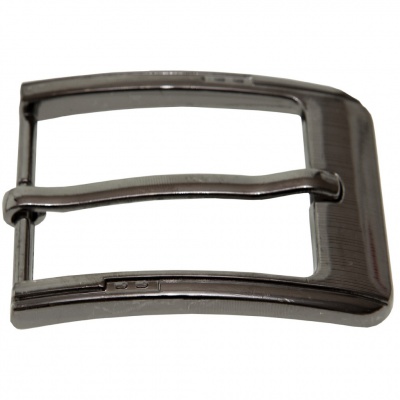 Пряжка металлическая для мужского ремня SC035#6 (шир.ремня 40 мм), цв.-тем.никель - купить в Находке. Цена: 43.93 руб.