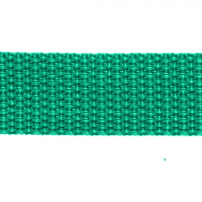 Стропа текстильная, шир. 25 мм (в нам. 50+/-1 ярд), цвет яр.зелёный - купить в Находке. Цена: 397.52 руб.