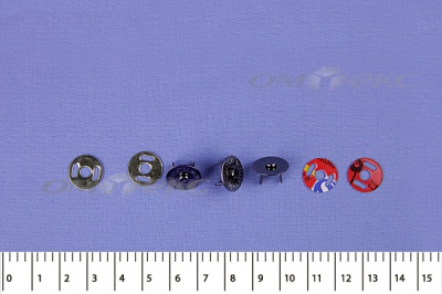Кнопки магнитные МКМ-02, диам. 18 мм, чёрный никель - купить в Находке. Цена: 14.49 руб.