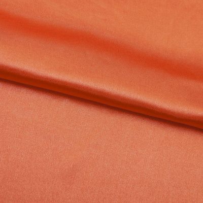 Поли креп-сатин 18-1445, 120 гр/м2, шир.150см, цвет оранжевый - купить в Находке. Цена 155.57 руб.
