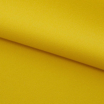Креп стрейч Амузен 14-0756, 85 гр/м2, шир.150см, цвет жёлтый - купить в Находке. Цена 194.07 руб.